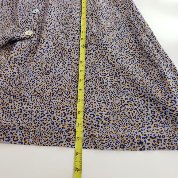 Seafolly SIZE XS Spahetti Strap Spirit Animal Print Button Front Midi Dress FLAW - Picture 10 of 13